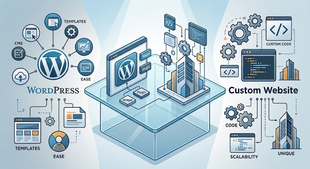 When to choose WordPress or custom website development