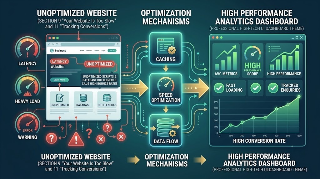 Website performance and conversion optimization analysis