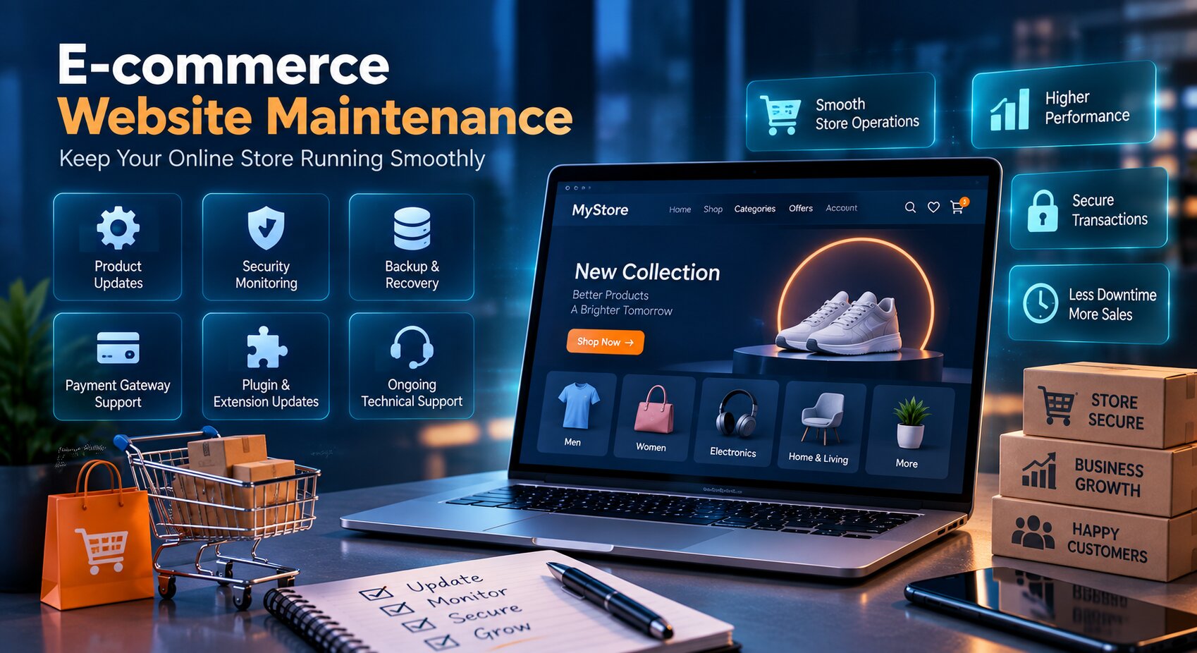 Website AMC and maintenance services checklist