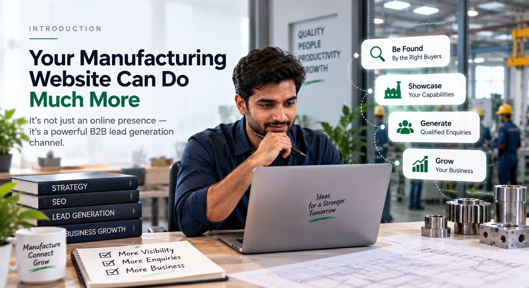 B2B website lead generation strategy for manufacturers in Ahmedabad